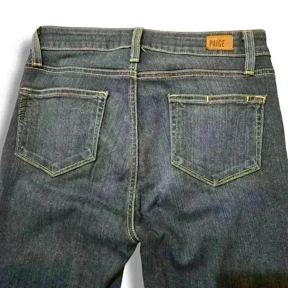 PAIGE WOMEN'S HOXTON ANKLE SKINNY LEG STRETCH BLUE JEANS Size 26 Blue #174 - Picture 4 of 8